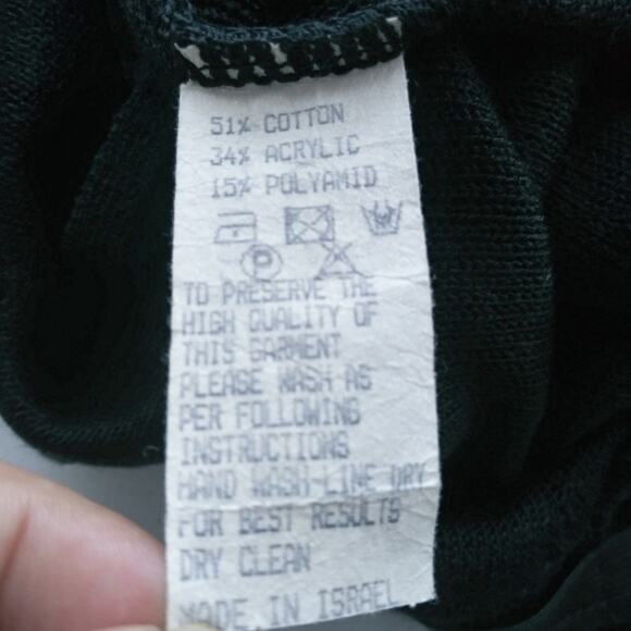 Roni Rabl Bis Black Knit Pants Swiss Dot Pattern Size S - Picture 9 of 10